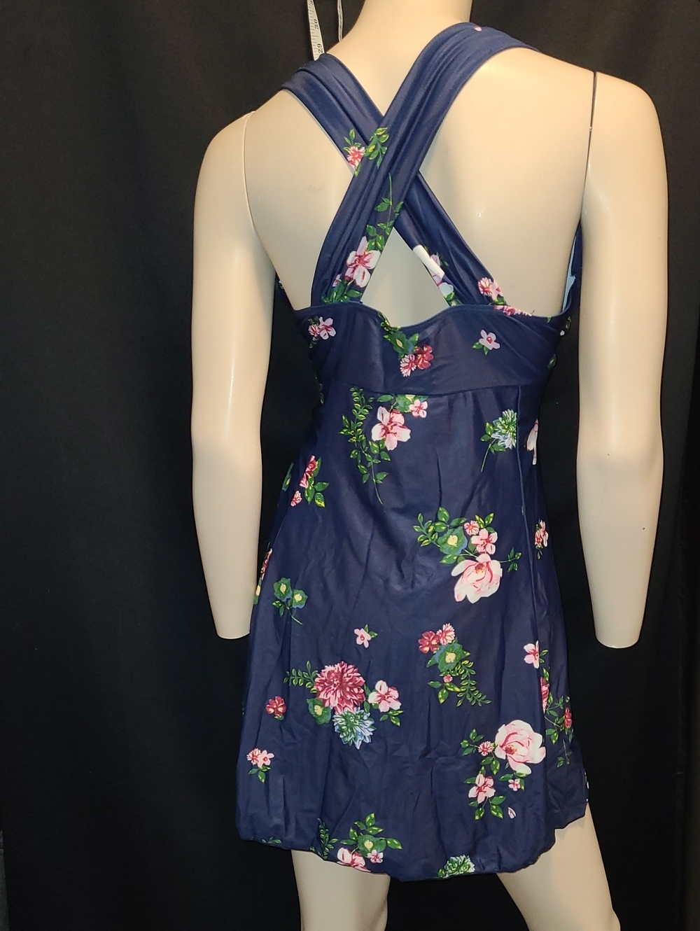 Cocopear women's navy floral skirted one-piece swimdress 2XL - Picture 5 of 15